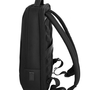 Рюкзак для ноутбука Santiago Slim с кожаной отделкой, черный